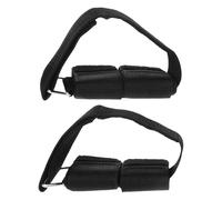 TOMETURE Cinghie per Caviglia Regolabili per Sollevamento Pesi Manubri, Materiali in Webbing e Sticker, Compatibili per Fitness e Allenamento Forza Gambe