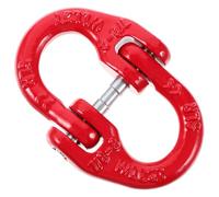 TOMETURE Collegamento Meccanico per Catena Sollevamento in Acciaio Quenched Anello Doppio Sicurezza Accessorio Fibbia Resistente per Gru e Sollevamento Professionale