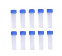 TOMETURE Contenitori per Aghi in Plastica 10 Pezzi con Coperchio Blu, Barattoli Trasparenti per Cucito, Organizer Compartimentati per Creazione Gioielli e Artigianato