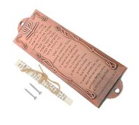 TOMETURE Custodia Mezuzah in Lega Marrone per Porta con Pergamena Religiosa, Decorazione Elegante e Resistente per Casa, per Arredamento Sacro e Protezione Duratura