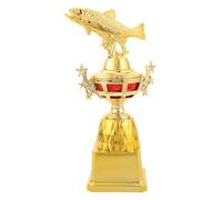 TOMETURE del torneo di Pesca: Piccolo Premio a Forma di Pesce Rosso in plastica, Premio per Il Fish Derby e i tornei di Pesca, per Il Pescatore con Base per l'evento celebrativo del