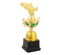 TOMETURE del torneo di Pesca: Piccolo Premio a Forma di Pesce Rosso in plastica, Premio per Il Fish Derby e i tornei di Pesca, per Il Pescatore con Base Nera per l'evento di Celebrazione del