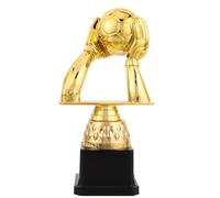 TOMETURE di Calcio per la Finale del Campionato di Calcio, Coppa in plastica Dorata per Il miglior Giocatore della Partita, Decorazione per Feste, 20 cm