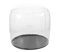 TOMETURE Espositore gonfiabile per cappelli: forma per cappellini da baseball - Supporto in plastica per parrucche, cappelli, caschi e sportivi (trasparente)