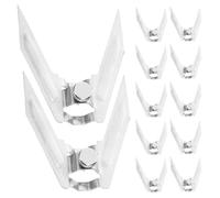 TOMETURE Forchette da Arrosto in Acciaio Inox 12 Pezzi, Forchette Rotanti per Girarrosto, Utensili per Barbecue e Forno, Accessori per Pollo Arrosto e Carne alla Griglia