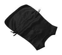 TOMETURE Grembiule Cucina Nero Unisex in Poliestere, Resistente a Schizzi e Olio, con Tasche, per Ristoranti e Pulizie Domestiche
