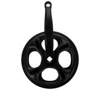 TOMETURE Guarnitura Monovelocità per Bicicletta 42 Denti Nera | Acciaio al Carbonio, Copertura Doppia Catena, Uso su Bici da Strada, 1 Pezzo