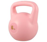 TOMETURE Kettlebell Rosa da 6kg Maniglia Antiscivolo per Allenamento Versatile e Strength Training, Attrezzatura per Allenamento Fitness a Casa