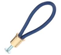 TOMETURE Maniglia in Corda di Pelle per Porte e Cassetti, Resistente e Antistrappo, Stile Vintage Lega di Alluminio, per Armadi e Cassettiere Rustiche