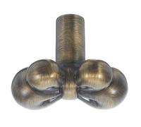 TOMETURE Maniglia per cassetto a Forma di Fiocco - Pomello per Mobile in Metallo Massiccio Marrone Chiaro - Maniglie Vintage per comò, cameretta da Bambina, toletta - Maniglie in Metallo Anticato