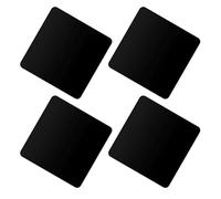 TOMETURE Pannello Riflettente Facili da Pulire e Leggeri 4 Pezzi in Acrilico Nero 15x15cm Accessori per Fotografia da Tavolo per Sfondo Fotografico