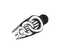TOMETURE Pinza per Chioma a Becchi di Pesce Nera in Abs e Cristallo, Clip Grande Resistente Agli Urti, Accessorio Elegante per Donne e Uso Quotidiano