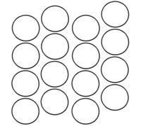 TOMETURE Polsiera Elastica in Silicone Nero, Braccialetto Decorativo Liscio e Resistente per Accessori Fai-da-te, Confezione da 50 Pezzi per Uso Artigianale