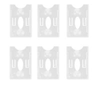 TOMETURE Porta Tessere per Parcheggio 6 Pezzi in Plastico con Ventosa, Supporto per Permessi e Carte Assicurative, Adatto a Tutti i Modelli di Auto e Interni Veicoli