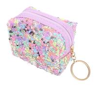 TOMETURE Portamonete Portachiavi Piccolo In Stoffa Con Paillettes Colorate Per Accessorio Versatile Per Uso Quotidiano