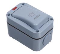 TOMETURE Pulsante di Apertura Automatica Luce LED Indicatore, Interruttore Rettangolare da Parete Resistente all'Acqua per Ambienti Umidi e Controllo Accessi Esterni