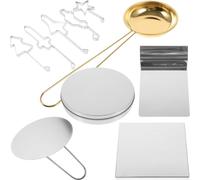 TOMETURE Set da 10 Tagliabiscotti in Acciaio Inox per Dolci e Pasta di Zucchero, Stampi Creativi per Biscotti e Dessert, Utensili da Cucina per Pasticceria Casalinga e Professionale,
