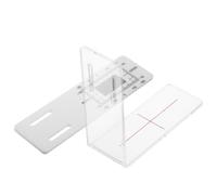 TOMETURE Strumento di Misurazione delle Crepe ad Angolo a Forma di l in Plastica Trasparente per Monitoraggio Accurato su Muri e Superfici in Calcestruzzo