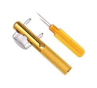 TOMETURE Strumento Manuale Accessorio Portatile e Rapido per Legare Nodi da Pesca in Lega di Alluminio per Lenze e Ganci, per Pesca in Mare e Trota