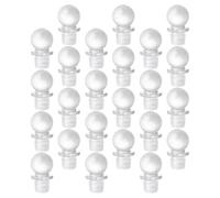 TOMETURE Tappi per Bottiglia Multiuso Set 24 in Vetro e Silicone Tenuta e Conservazione Aromi per Calici di