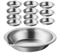 TOMETURE Tavolozze di Colori in Acciaio Inox 12 Pezzi Beccucci per Miscelazione e Porta Colori, Perfette per Pittura Tempere e Kit di Pittura per Hobby