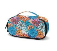 Tomeusey Borsa da viaggio isolata per medicinali, borsa portaoggetti per glucosio, penna per insulina, strisce reattive per zucchero nel sangue, accessori per diabetici, Fiore boho., Taglia unica