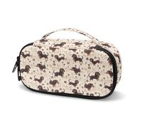 Tomeusey Borsa da viaggio isolata per medicinali, borsa portaoggetti per glucosio, penna per insulina, strisce reattive per zucchero nel sangue, accessori per diabetici, Bassotto Paw Musica, Taglia