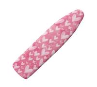Tomeusey Copriasse da stiro a forma di cuore rosa con bordo elastico, gancio e passante, tappetino da stiro riflettente per la casa, lavabile in lavatrice