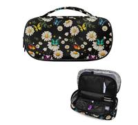 Tomeusey Daisy Butterfly - Borsa da viaggio per insulina, refrigeratore per medicinali, custodia da viaggio per glucosio, portatile, per penne per insulina, strisce reattive per zucchero nel sangue