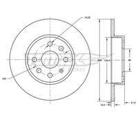 TOMEX brakes TX 71-52 Disco freno