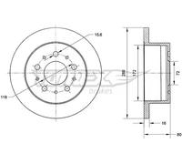 TOMEX brakes TX 70-61 Disco freno