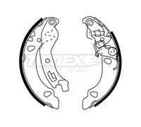 TOMEX Brakes Kit Ganasce Freno Posteriore per Fiat Panda 169 169_