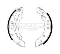 TOMEX Brakes Kit Ganasce Freno Posteriore per Renault Twingo II CN0_