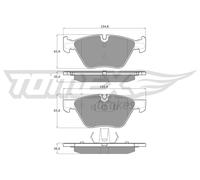 TOMEX brakes Kit pastiglie freni Anteriore per BMW 3 Sedan (E90) 3 Touring (E91)