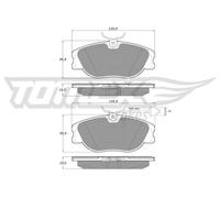 TOMEX brakes Kit pastiglie freni Anteriore per FIAT CROMA (154) TX 12-441