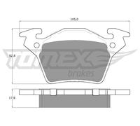 TOMEX brakes Kit pastiglie freni Posteriore TX 12-89