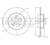 Tomex Freni 2X BREMSSCHEIBEN Posteriore Ø 305 Voll Per VW Routan Fiat