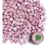 Tomgenrine Perle Premium per Sigilli di Cera - 520 Palline Sigillanti Rosa Perlato per Lettere, Biglietti, Bottiglie e Lavoretti | Decorazioni per Feste e Progetti Fai da Te