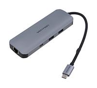 TOMHB Hub USB OTG, USB 3.0, USB 3.2 PnP grigio Numero di porte: 9 0,15 m VENTION