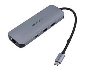 TOMHB Hub USB OTG, USB 3.0, USB 3.2 PnP grigio Numero di porte: 9 0,15 m VENTION