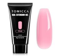 TOMICCA 60 g di gel acrilico Polygel per unghie rosa, Quick Extender Gel Starter Set, lunga durata e look naturale, per principianti e professionisti del salone