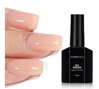 TOMICCA Smalto Semipermanente Rosa Nudo, 15ml Smalto UV LED Soak Off Semipermanente Naturale per Nail Art Gel Nail Design