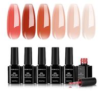 TOMICCA Smalto-Semipermanente-unghie, 6 Colori Gel Unghie Uv Trasparente Per Unghie Che Si Spegne Con lo Smalto Gel Per Arte Manicure