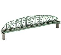 Tomix N Gauge 3222 Doppio Pista Truss Ferro Ponte F Verde Con 2 Moli Nuovo