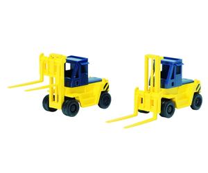 TOMIX N Gauge 3517 Carrello elevatore giallo 2 pezzi modello ferroviario in m...
