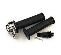 Tommaselli Daytona Comando Gas Cromato con Manopole, Doppio Cavo, Nero