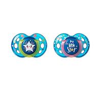 Succhietto Tommee Tippee 2 Pz Night Time 18-36m Rosa