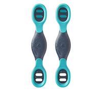 Tommee Tippee Smushee First Self-Feeding Weaning Spoons with BACSHIELD Antibacterial Technology, Chunky Handles and Reversible, 4m+, Pack of 2