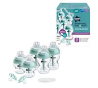 Tommee Tippee Advanced Anti-Colic - Set di 10 biberon e ciuccio da 12,7 e 266 ml, senza BPA, per neonati dai 0 mesi in su, flusso lento e medio, simile al seno