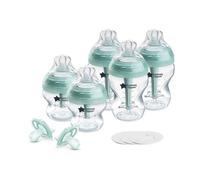 Tommee Tippee Advanced Anti-Colic - Set di 10 bottiglie e ciuccio, 12,7 e 266 ml, senza BPA, per neonati a partire da 0 mesi, flusso lento e medio, simile al seno